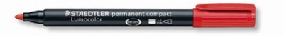 Permanent Marker Staedtler fine tip (Red )