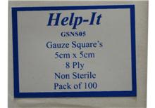 Gauze Swabs NON STERILE (100) 5cm x 5cm