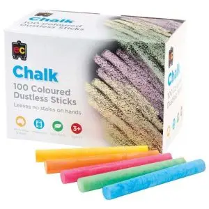 Chalk Dustless Colour (100)