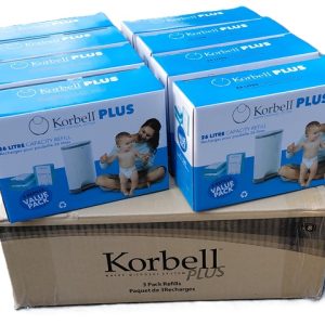 carton of 8 x nappy bin liners