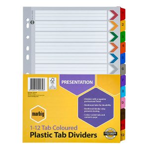 Dividers - 1 to 12