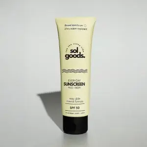 Natural Mineral Sunscreen - Sol Goods Everyday SPF 50 (100ml Tube)